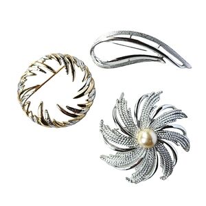 3 Sarah Coventry Brooches